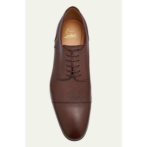 Christian Louboutin Surcity Flat Brown Leather Dress Oxford Derby Loafer 46 13 main image 15